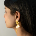 Phoenix Earring – Gold Plated Feather-Inspired Statement Earrings