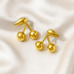 Golden Cherry Studs