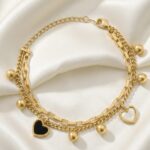 Amoura Dual-Heart Bracelet