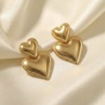 Aurelia Twin Heart Statement Earrings