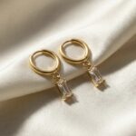 Aurielle Baguette Drop Hoops