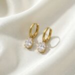 Celestia Oval Radiance Hoops