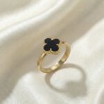 Noir Elysian Clover Ring