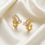 Gold Trio Spark Ear Cuffs
