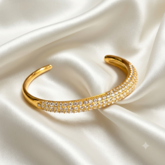Aurelia Pave Cuff Bangle