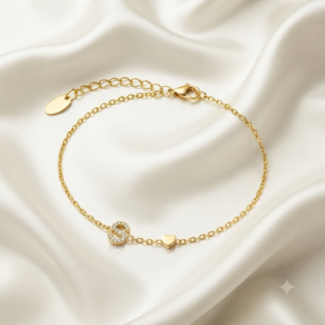 Amora Initial Charm Bracelet