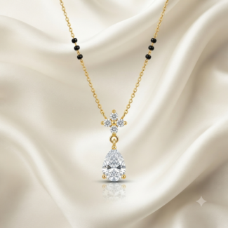 Aria Pear Droplet Mangalsutra Necklace