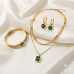 Emerald Sovereign Layered Jewelry Set